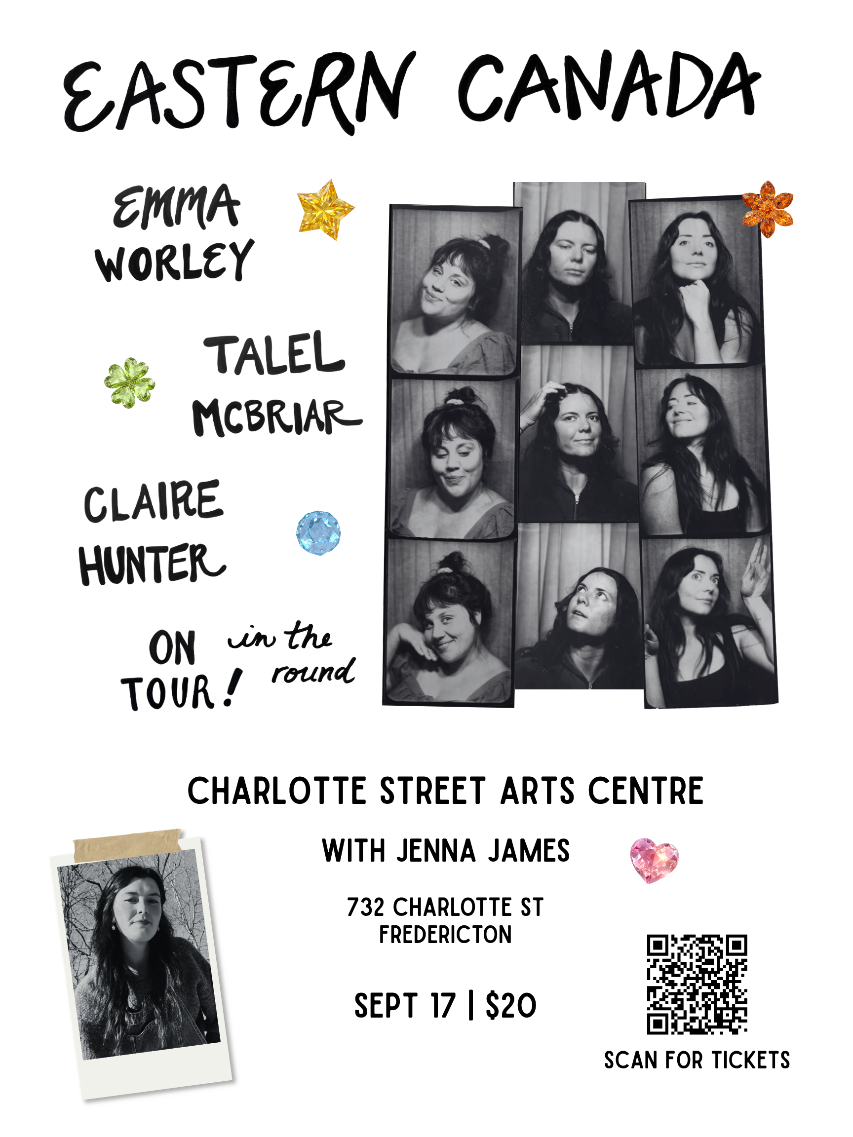 Claire Hunter, Emma Worley & Talel McBriar with Jenna James