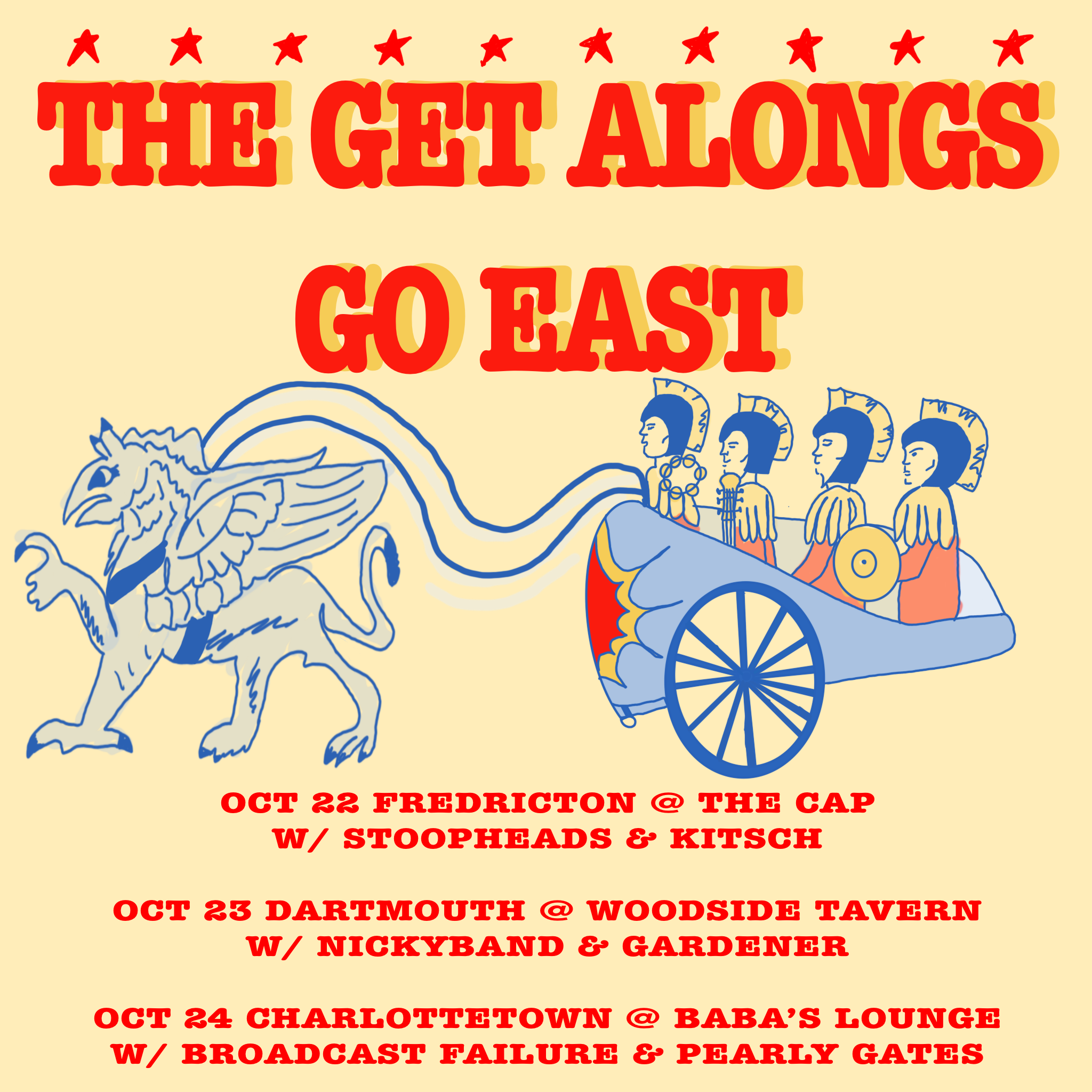 The Get Alongs Go East with Stoopheads+Kitsch